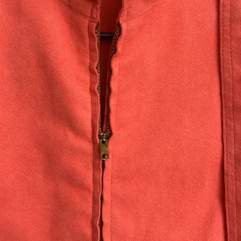 Vintage Halston Suede Salmon Shirt Dress - Picture 3 of 10